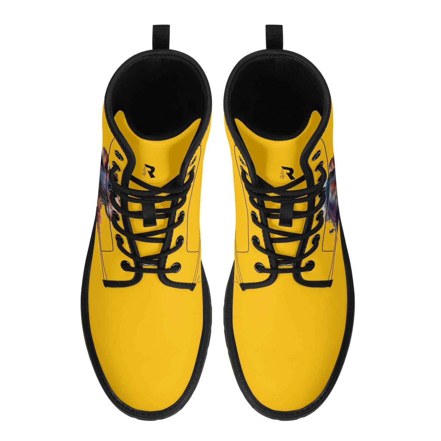 Rattees Leather Boots - yellow