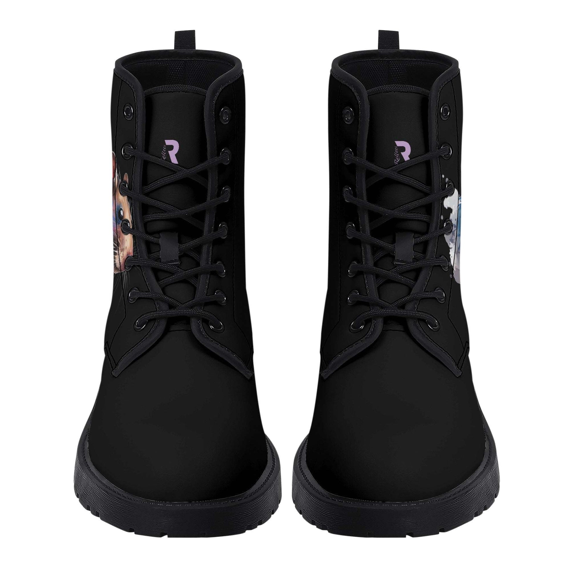 Rattees Leather Boots - black