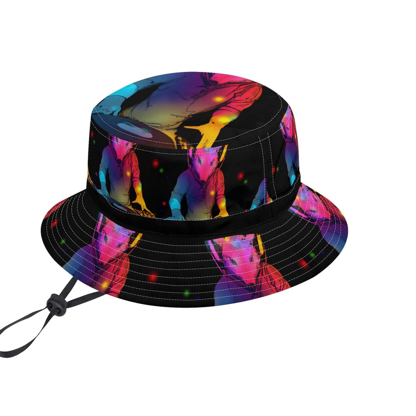 Rattees festival Bucket Hat with Adjustable String