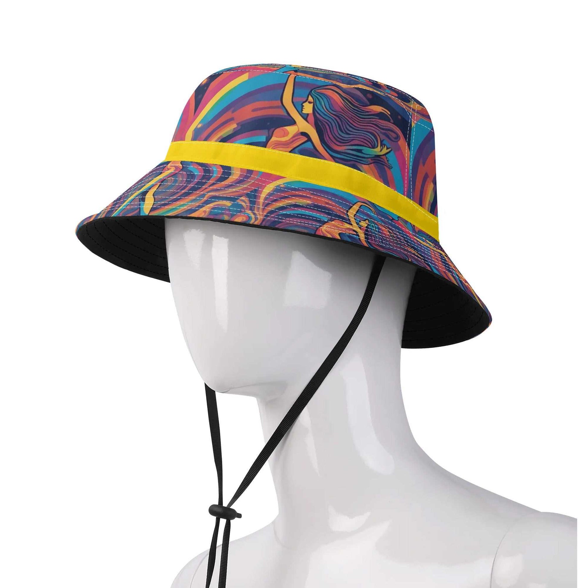 Rattees festival Bucket Hat with Adjustable String (Dance)