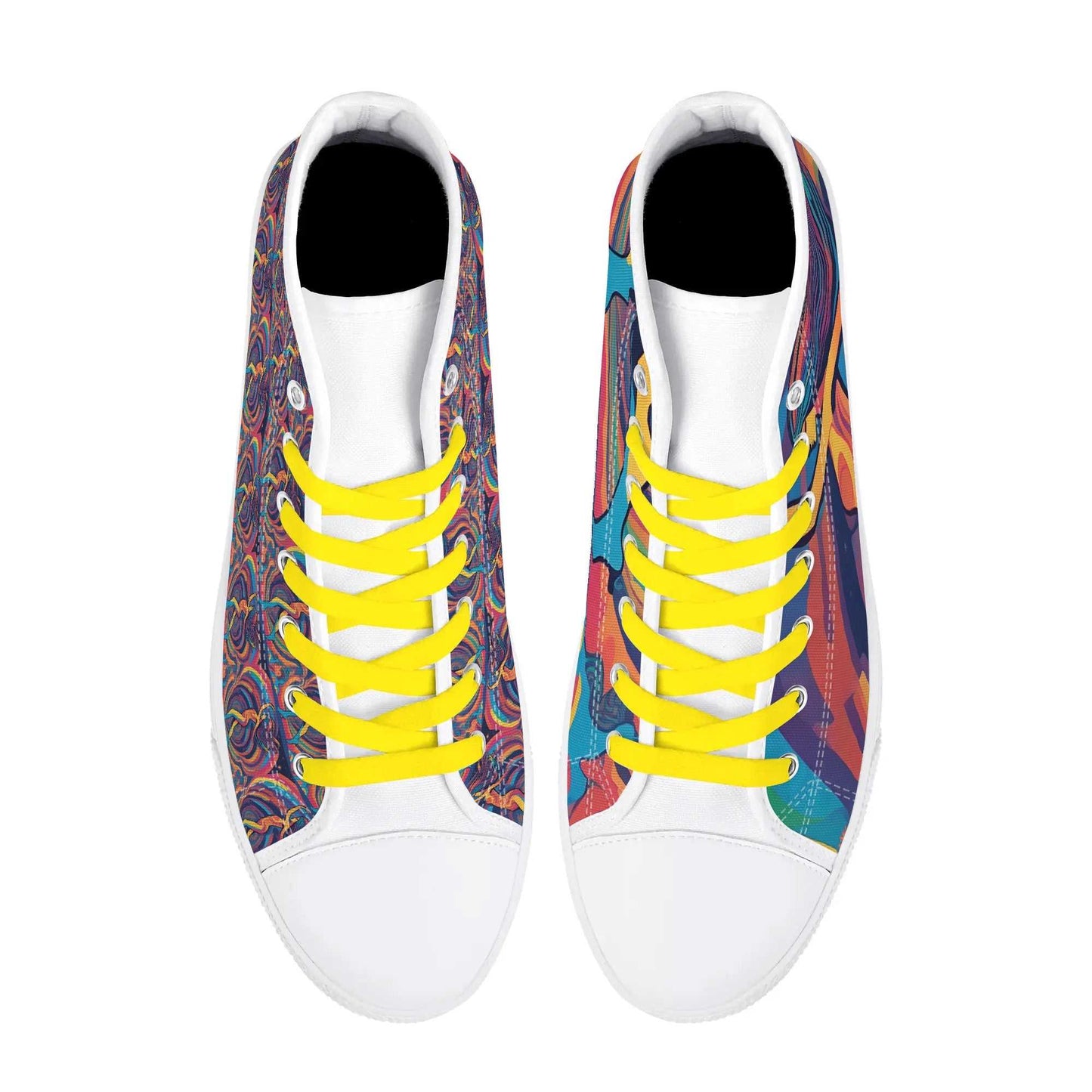 Rattees Unisex High Top Canvas Shoes (Dance)