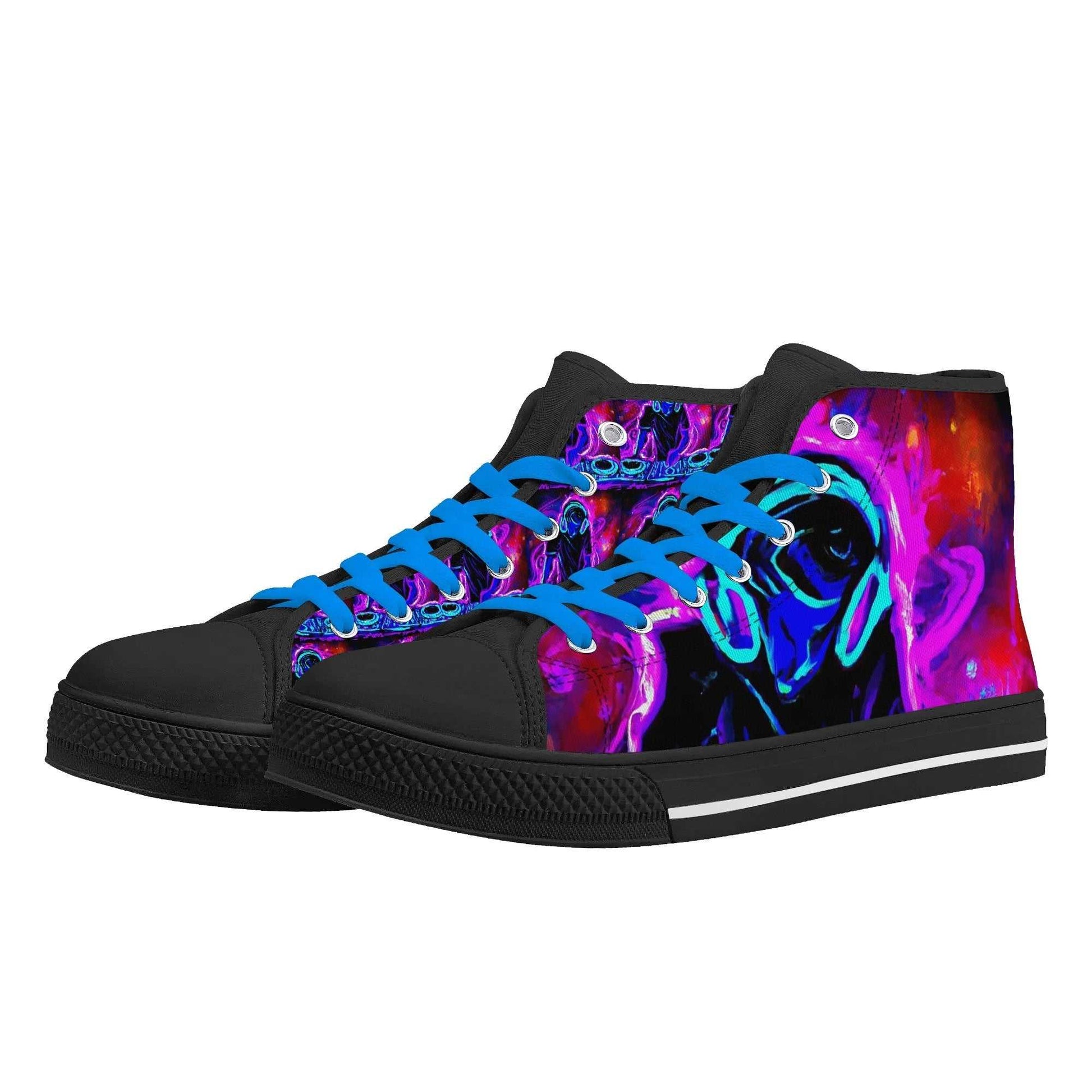 Rattees Unisex High Top Canvas Shoes (DJ MIX)