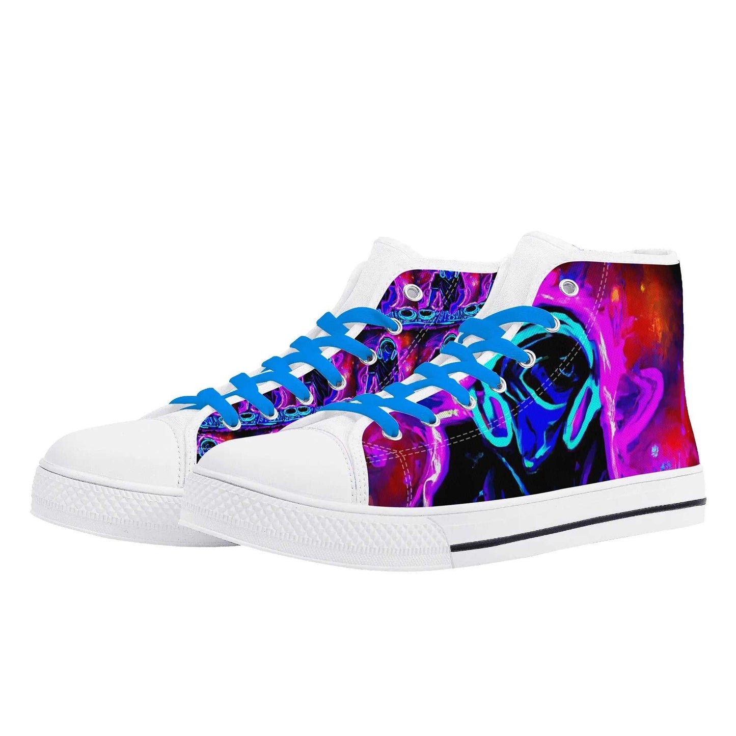 Rattees Unisex High Top Canvas Shoes (DJ MIX)