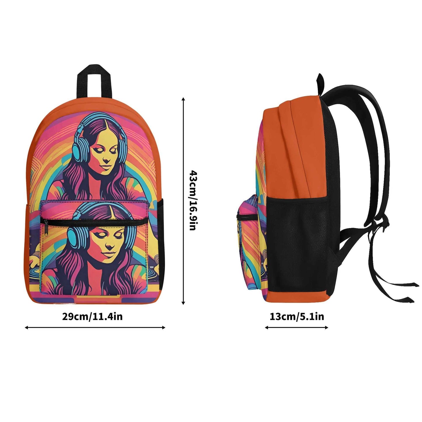 Rattees Festival Polyester Backpack (DJ-f)