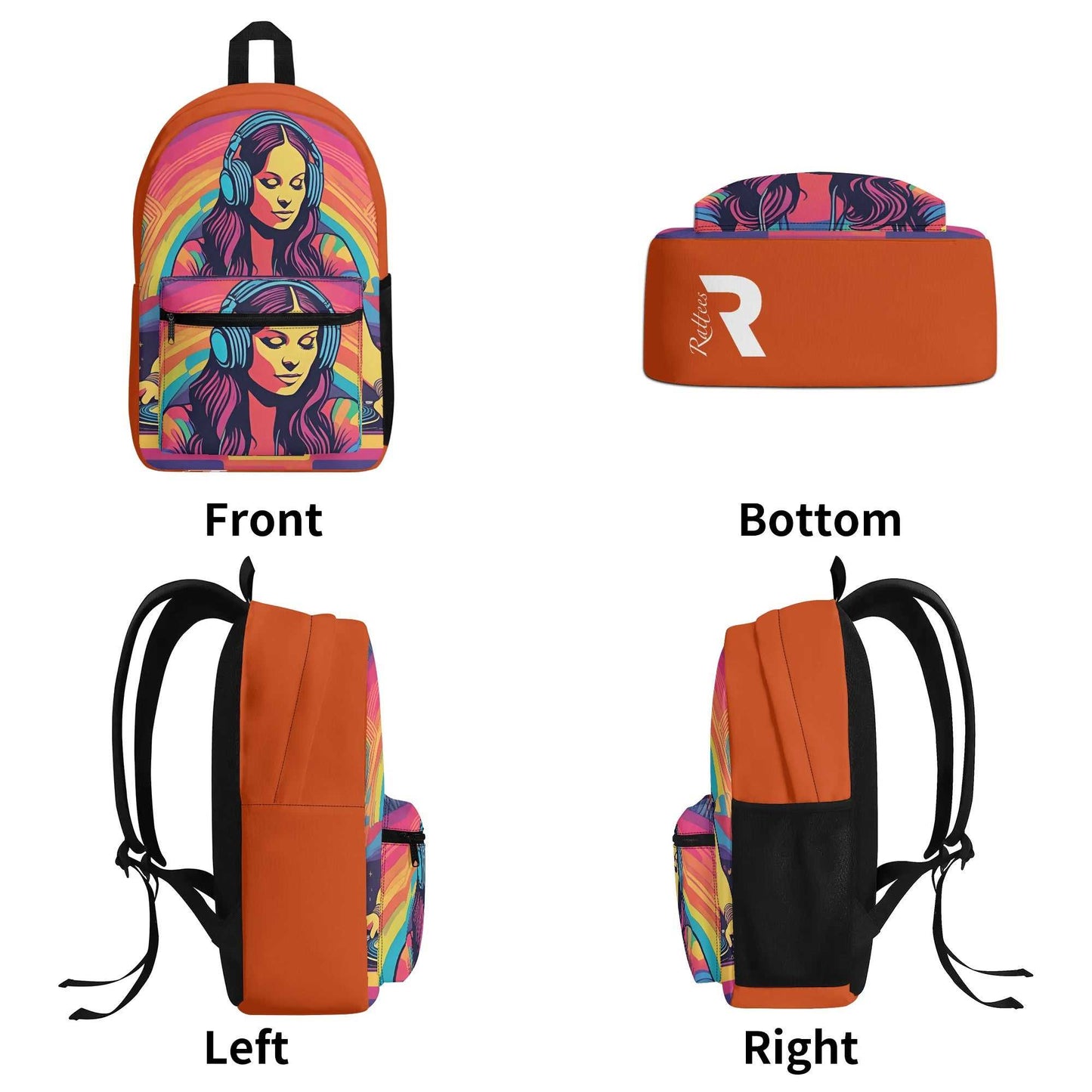 Rattees Festival Polyester Backpack (DJ-f)