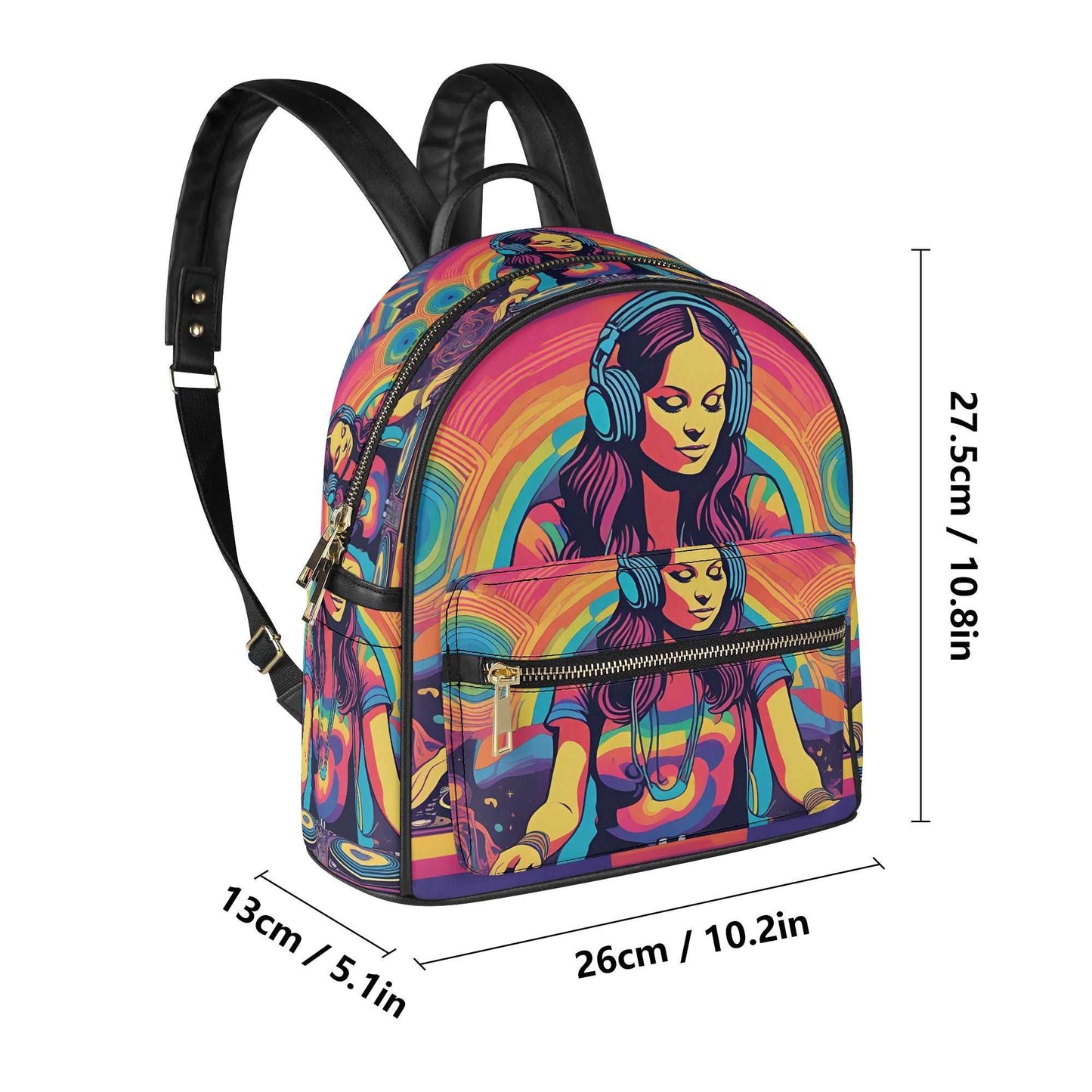 Rattees PU Backpack (DJ-f)