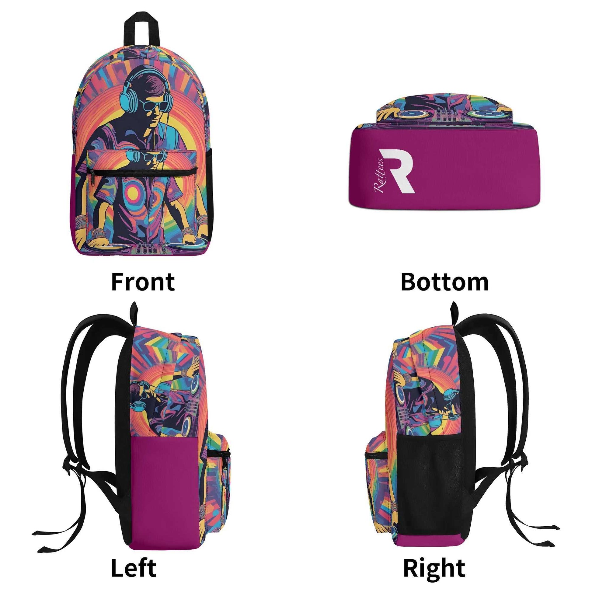 Rattees Festival Polyester Backpack (DJ-m)