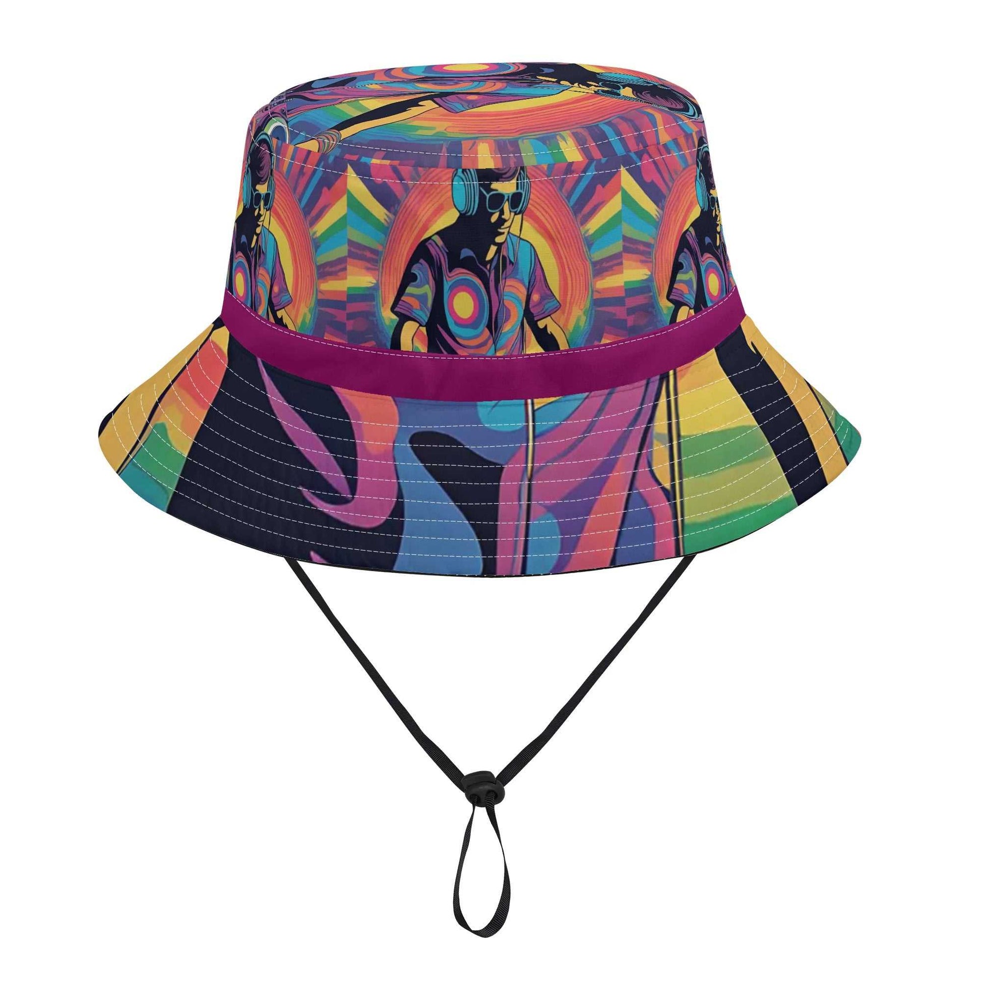 Rattees festival Bucket Hat with Adjustable String (DJ-m)