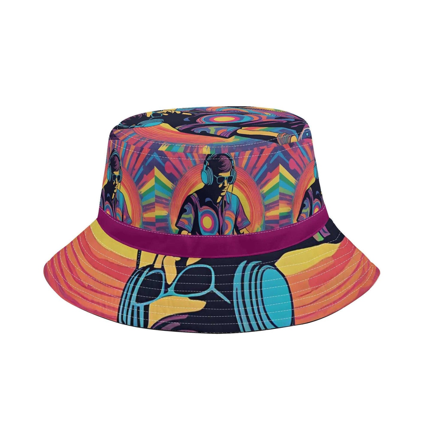 Rattees festival Bucket Hat with Adjustable String (DJ-m)