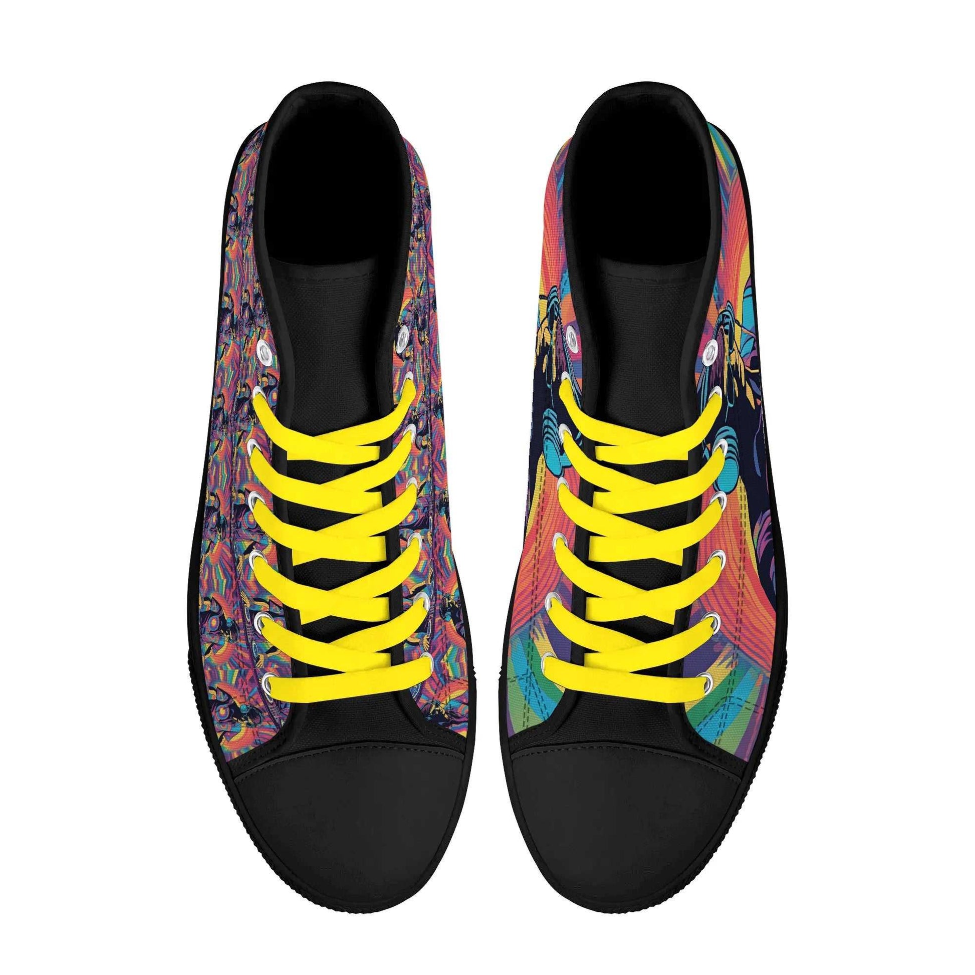 Rattees Unisex High Top Canvas Shoes (DJ-m)