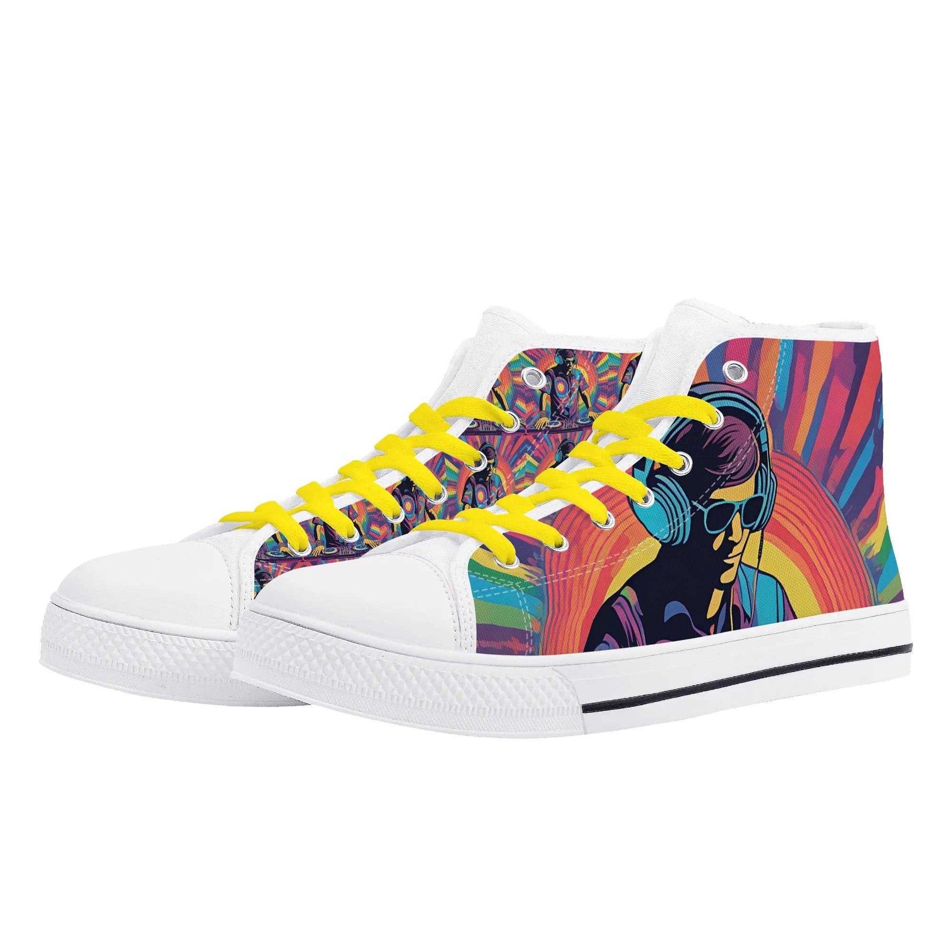 Rattees Unisex High Top Canvas Shoes (DJ-m)