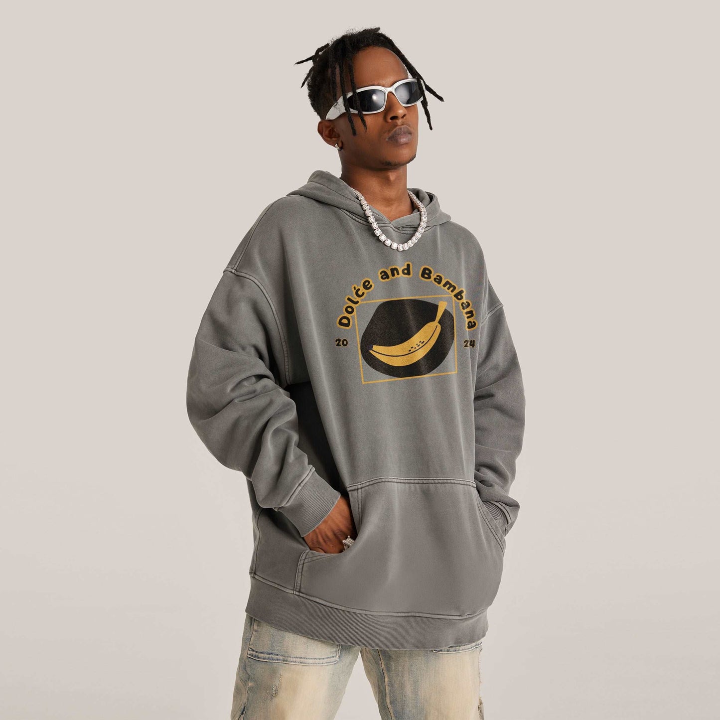 Rattees oversized pullover hoodie (DB)