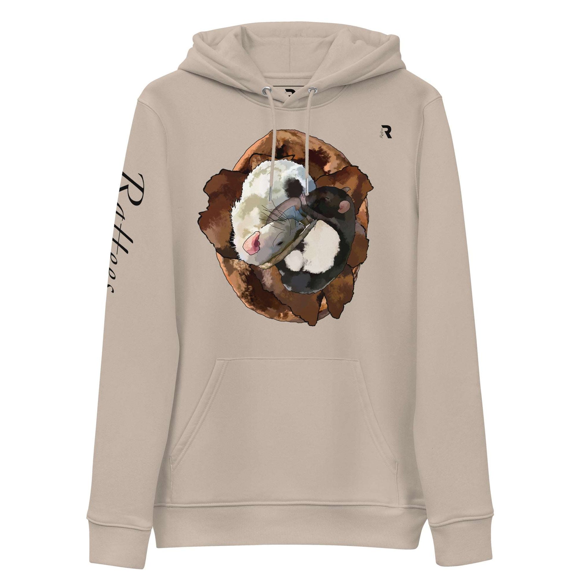 Rattees essential eco hoodie (Nut shell)